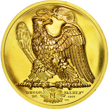 France, Médaille, Napoléon Ier, Bataille de Waterloo (1815), Rogat, Refrappe