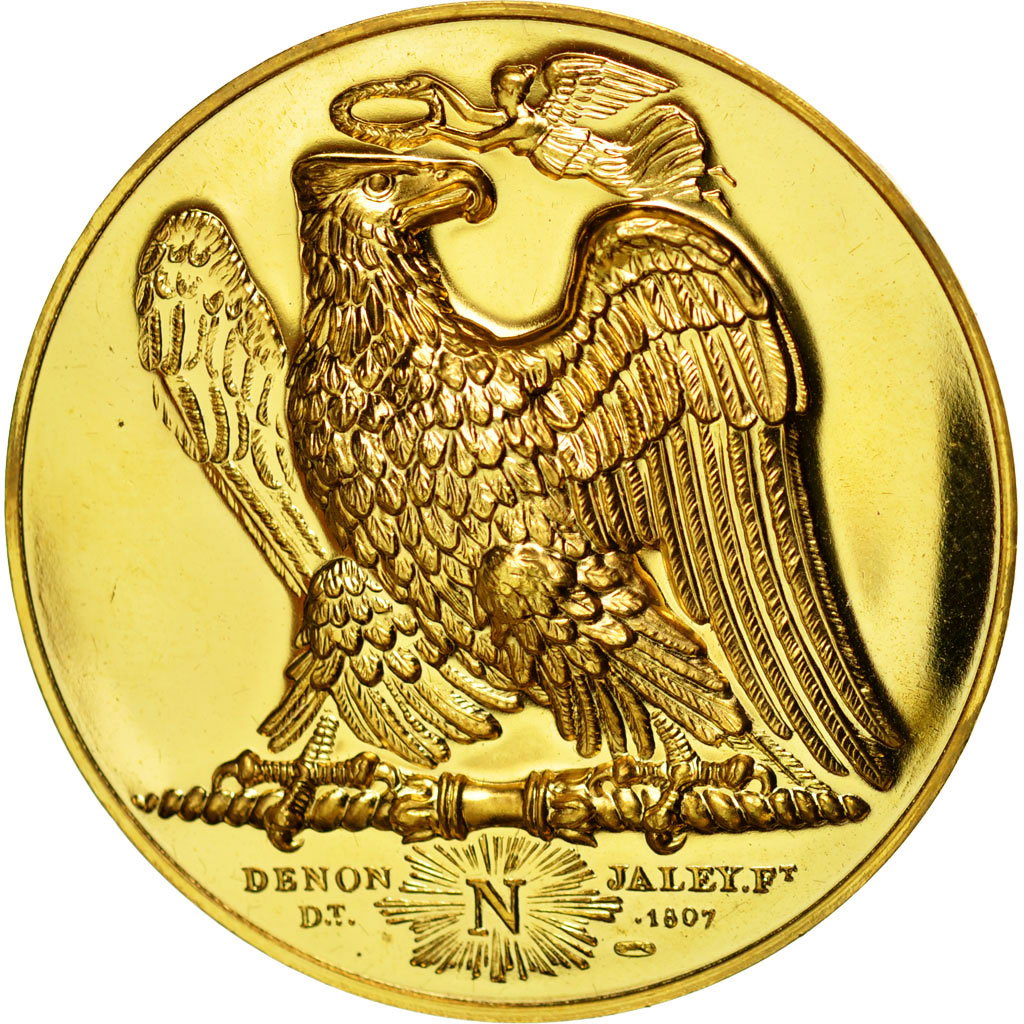 France, Medal, Napoléon Ier, Traité de Campo-Formio, Denon, Restrike, MS(64)