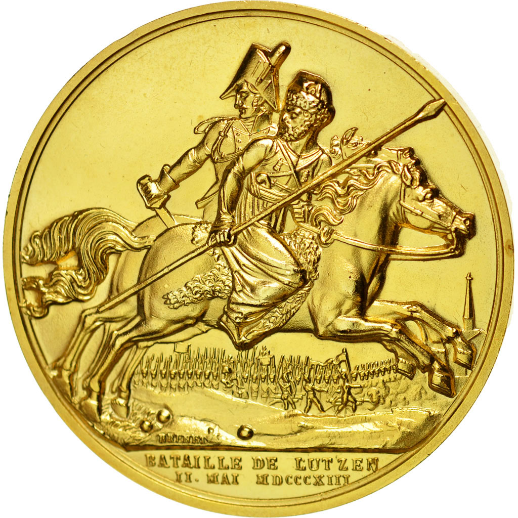 France, Médaille, Napoléon Ier, Bataille de Lutzen, Denon, Refrappe, SPL+