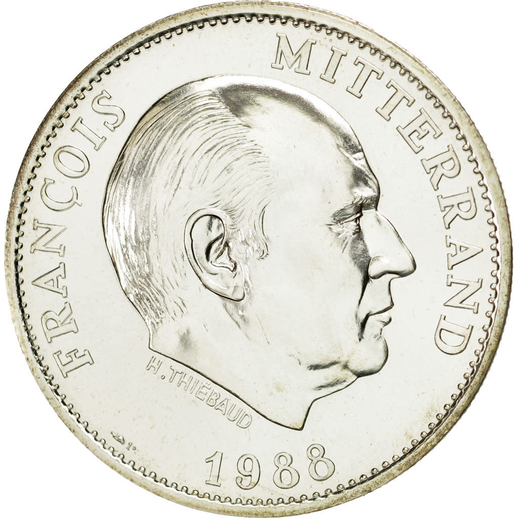France, Medal, Les Présidents de la République, François Mitterrand, 1988