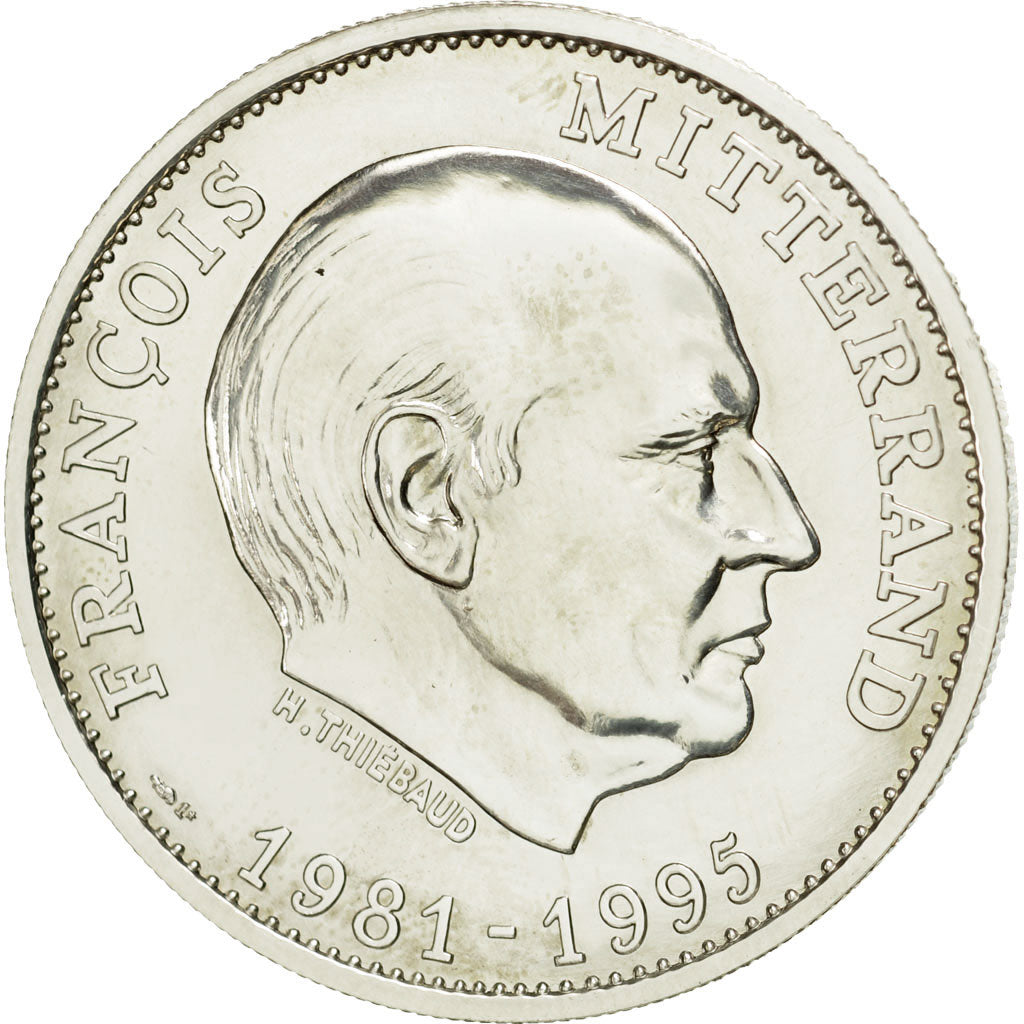 Francia, medaglia, Les Présidents de la République, François Mitterrand