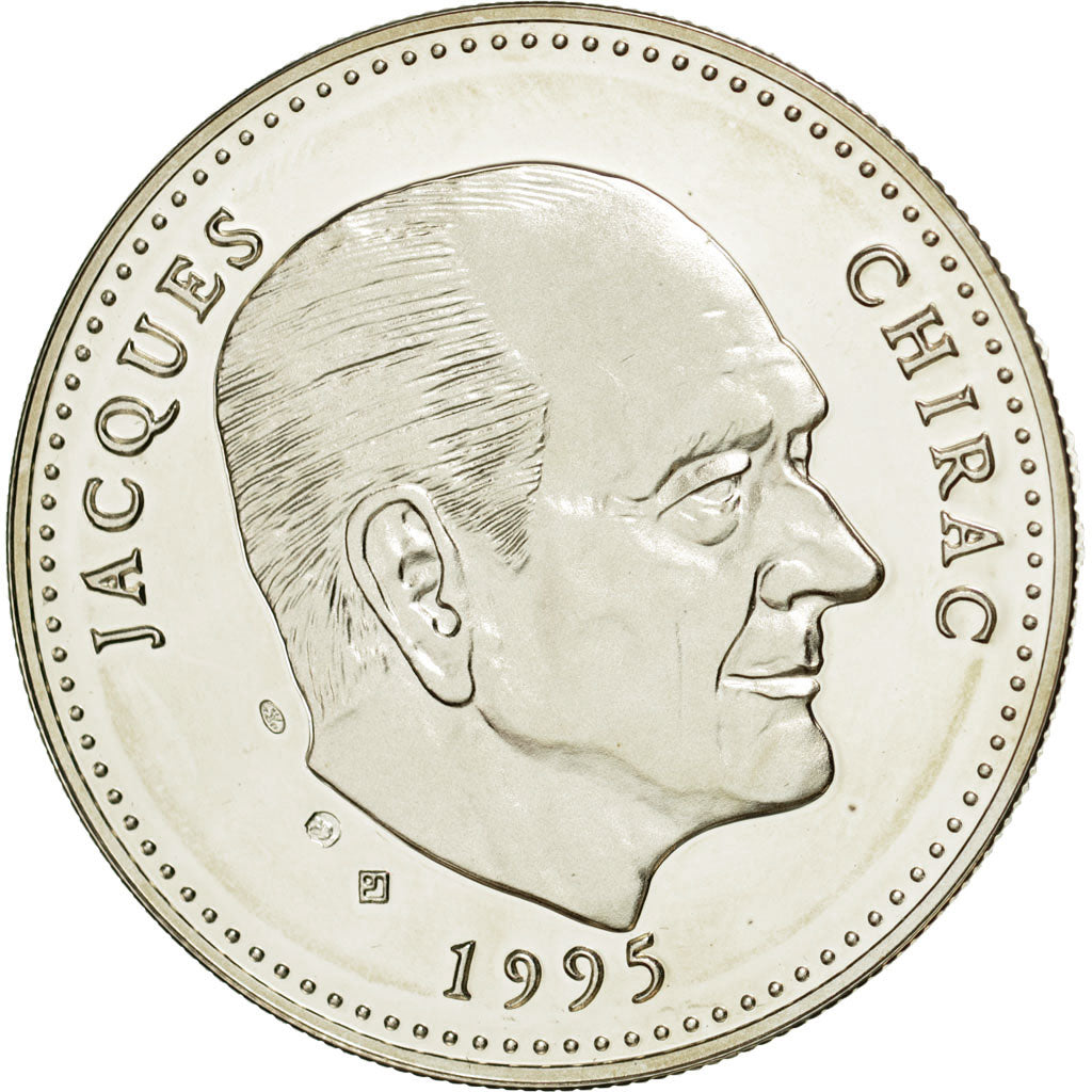 France, Médaille, Les Présidents de la République, Jacques Chirac, 1995, FDC