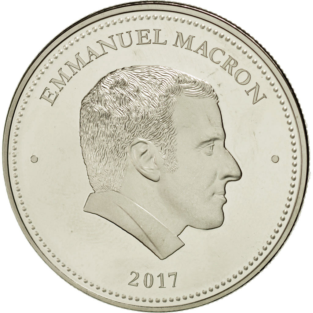 France, Medal, Les Présidents de la République, E.Macron, MS(65-70)