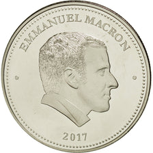 France, Medal, Les Présidents de la République, E.Macron, MS(65-70)