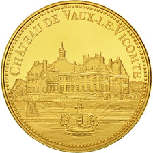 Francia, medaglia, Château de Vaux-le-Vicomte, FDC, Doratura in rame-nichel
