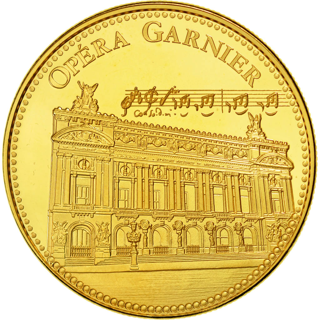 Frankreich, Medaille, Les plus beaux trésors du patrimoine de France, Opéra