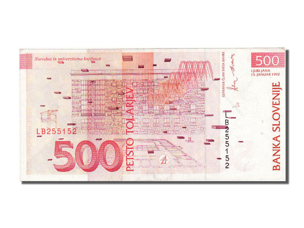 Slovenia, 500 Tolarjev, 1992, EF(40-45)