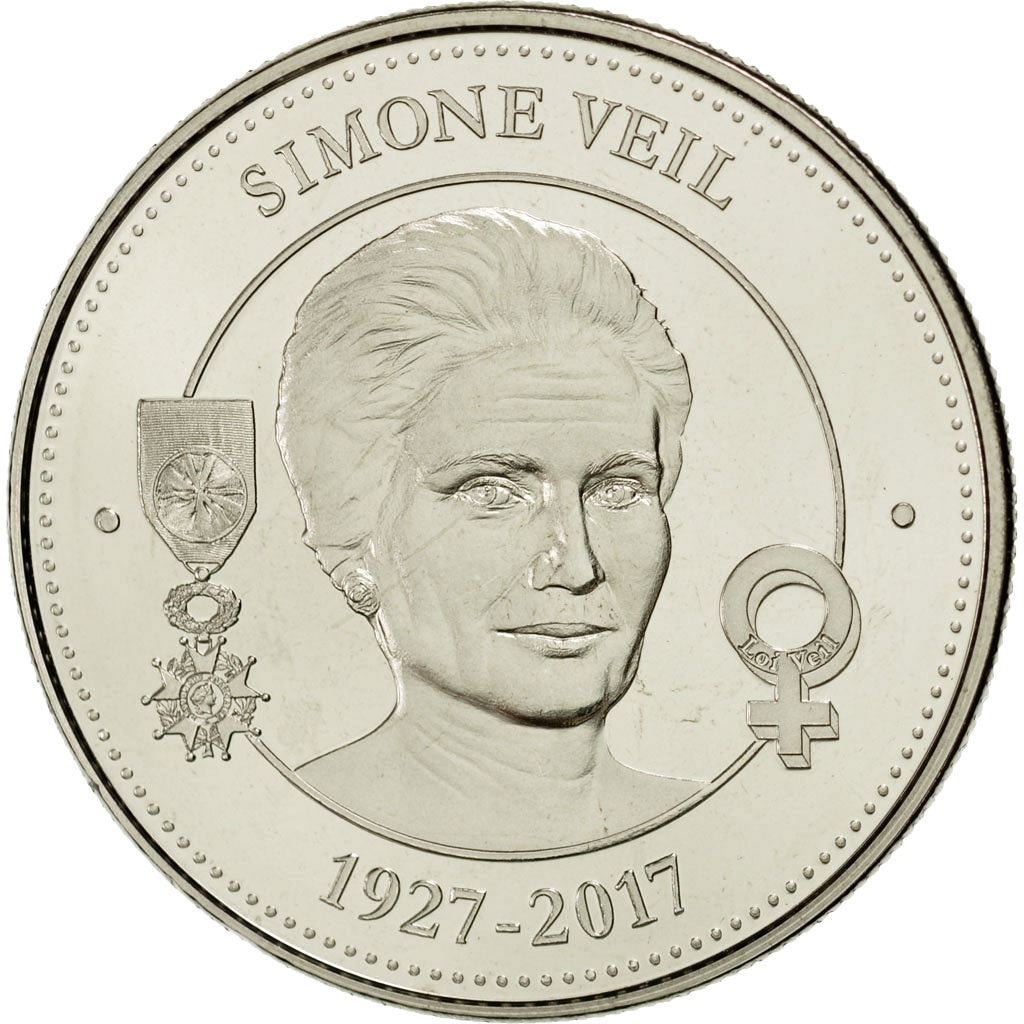 France, Medal, Simone Veil, Collection Panthéon, MS(65-70), Copper-nickel