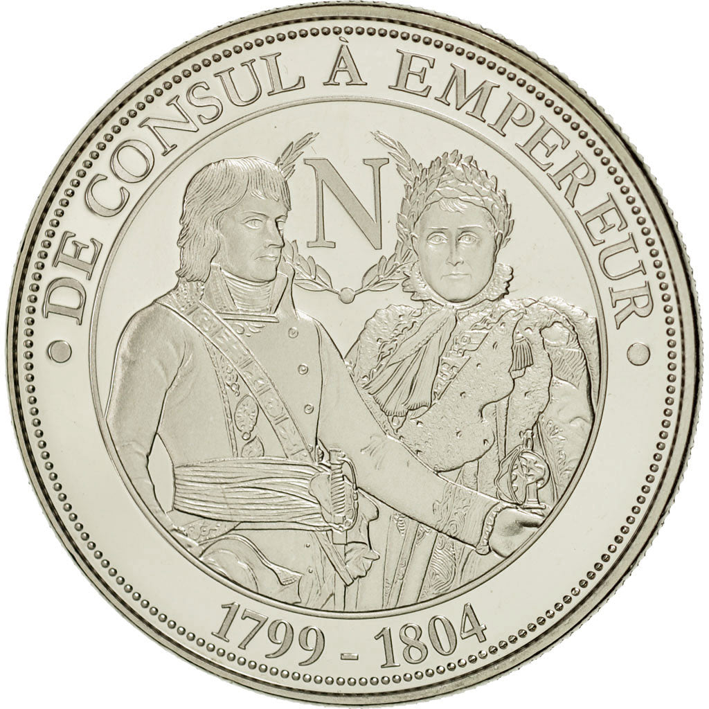 France, Médaille, Napoléon, de Consul à Empereur, FDC, Copper-nickel