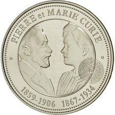 France, Médaille, Pierre et Marie Curie, Collection Panthéon, FDC
