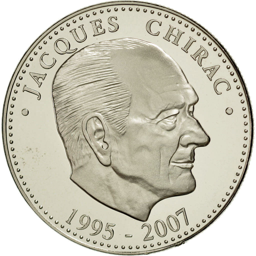 Francia, medaglia, Les Présidents de la République, Jacques Chirac, FDC