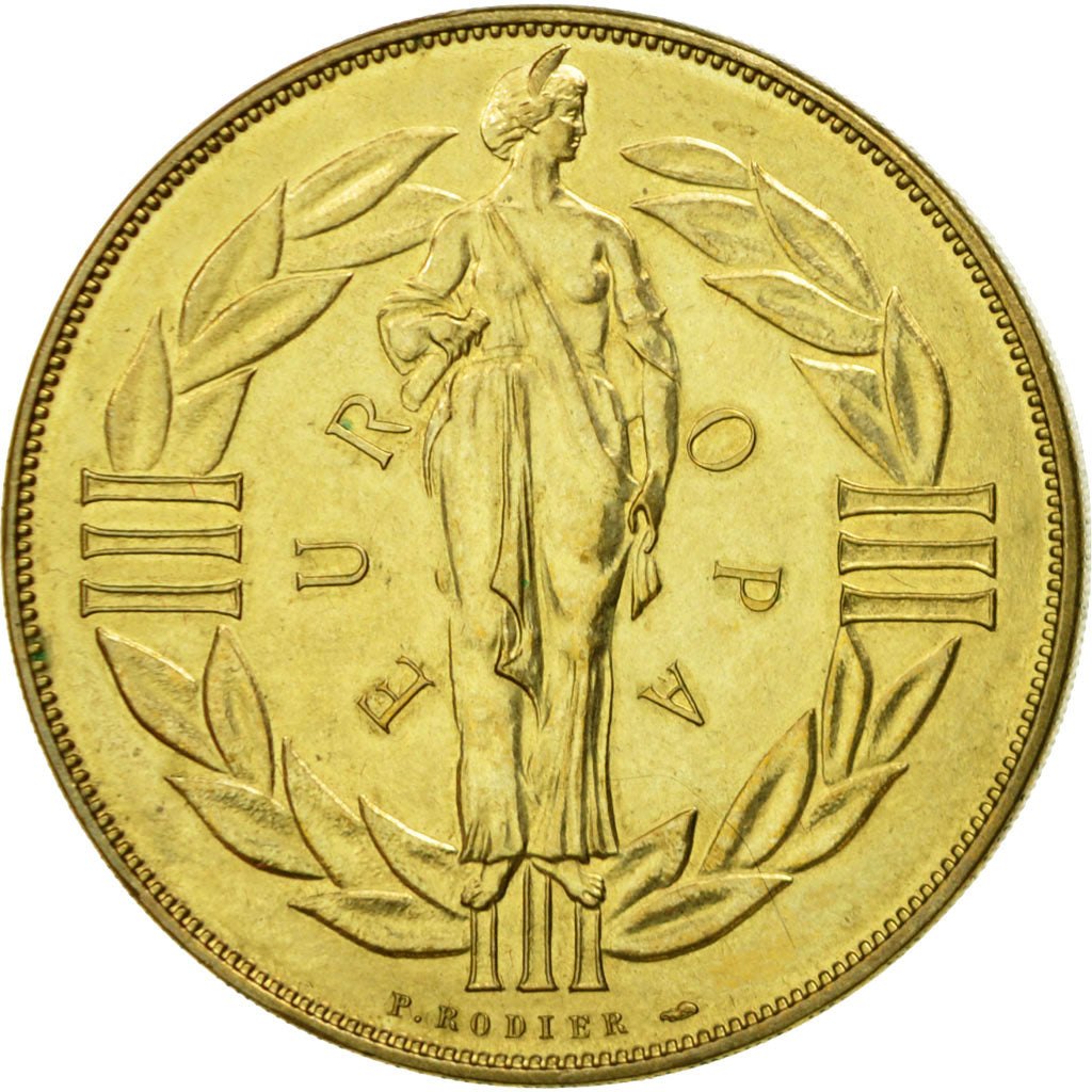 France, Medal, Ecu Europa, 1979, Rodier, MS(64), Bronze