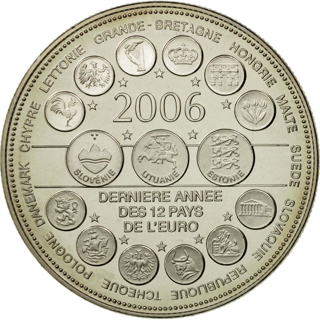 France, Medal, L'Europe des XXV, Dernière Année des 12 Pays de l'Euro, 2006