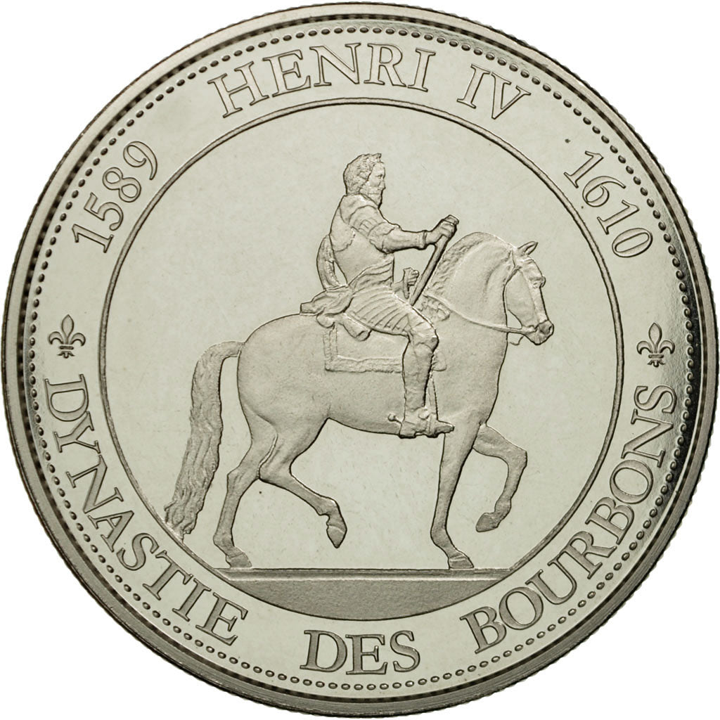 Francia, medaglia, Les rois de France, henri IV, FDC, Rame-nichel