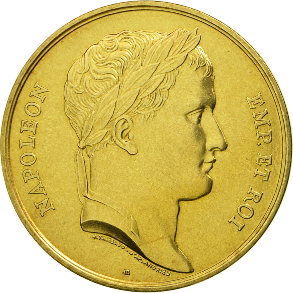 France, Medal, Le sacre de Napoléon Ier par Pie VII, Thiébaud, MS(65-70)