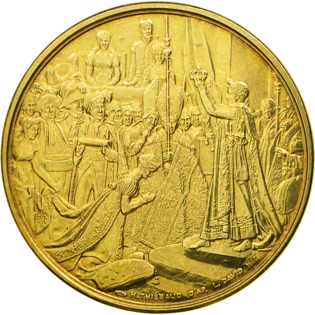 France, Medal, Le sacre de Napoléon Ier par Pie VII, Thiébaud, MS(65-70)