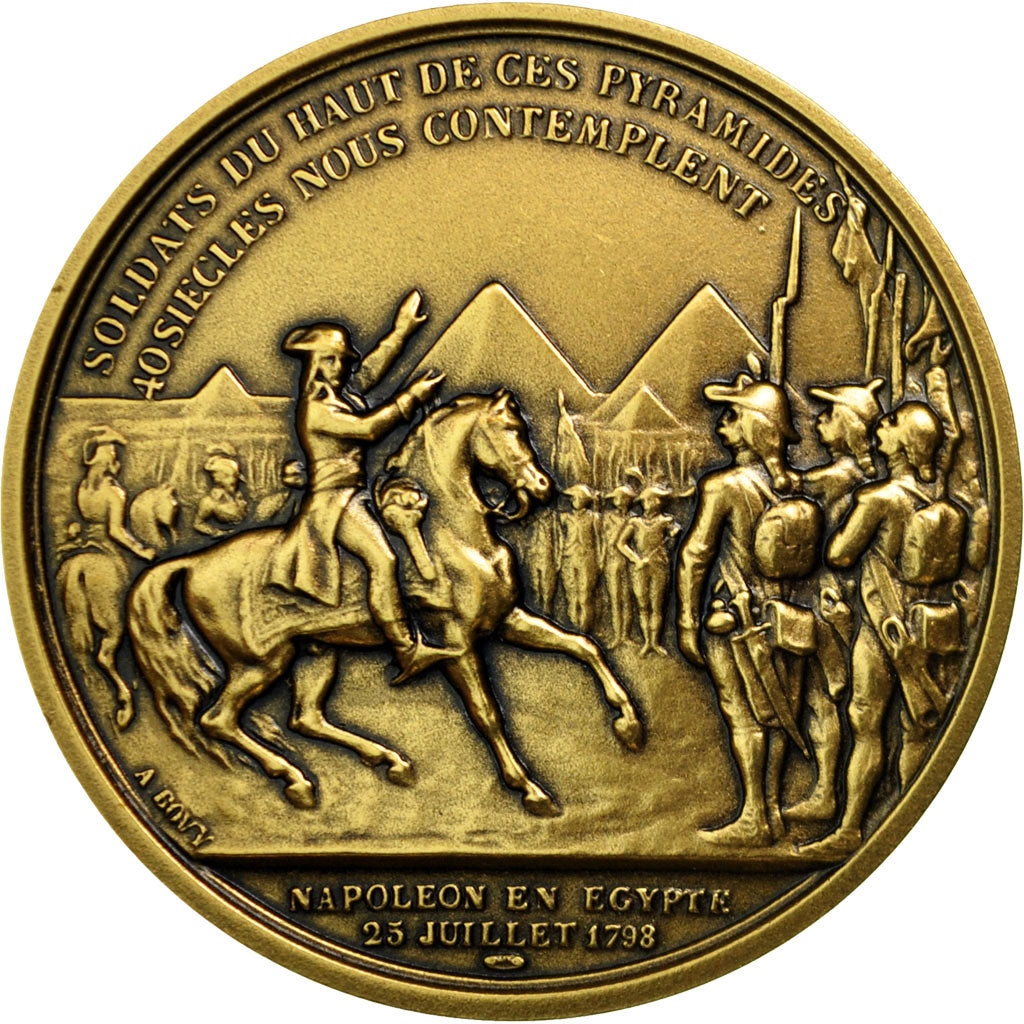 France, Medal, Napoléon en Égypte, Denon, Restrike, MS(65-70), Bronze