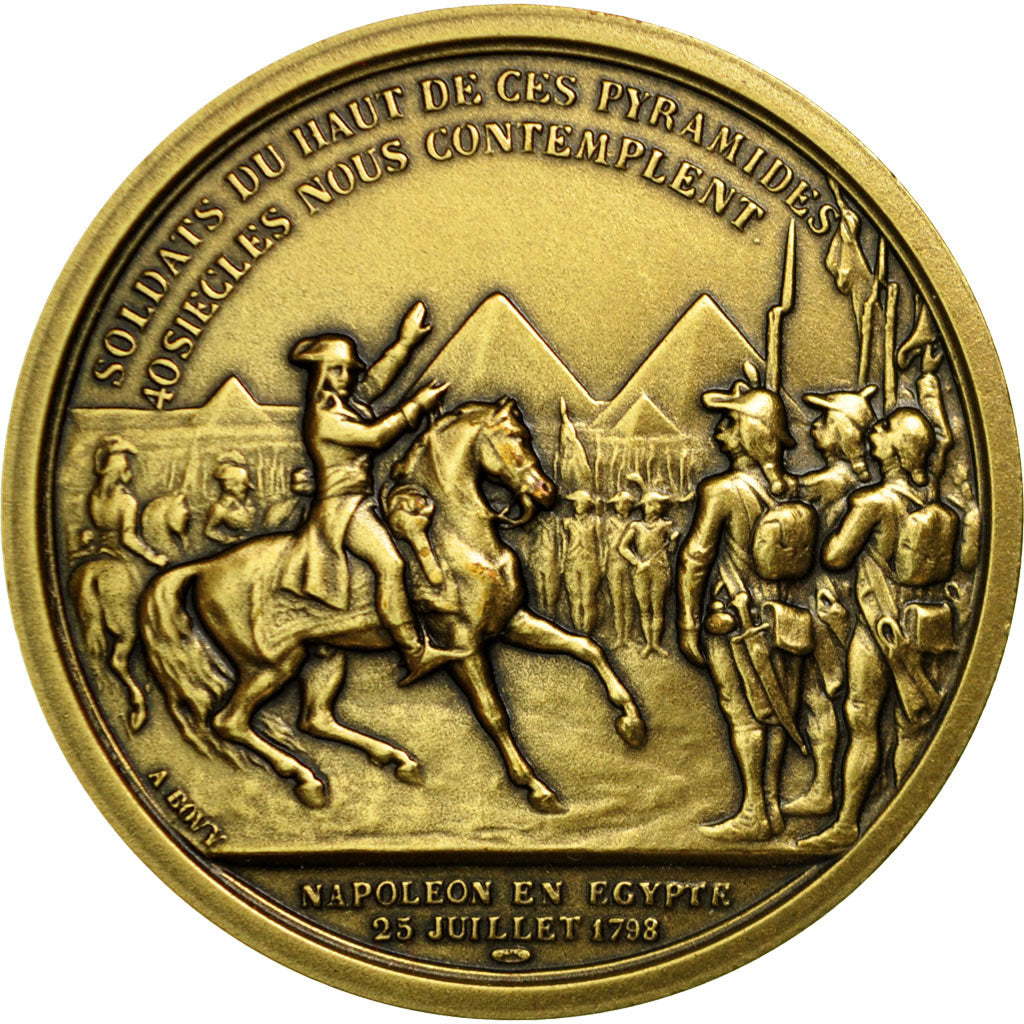 France, Medal, Napoléon en Égypte, Denon, Restrike, MS(65-70), Bronze
