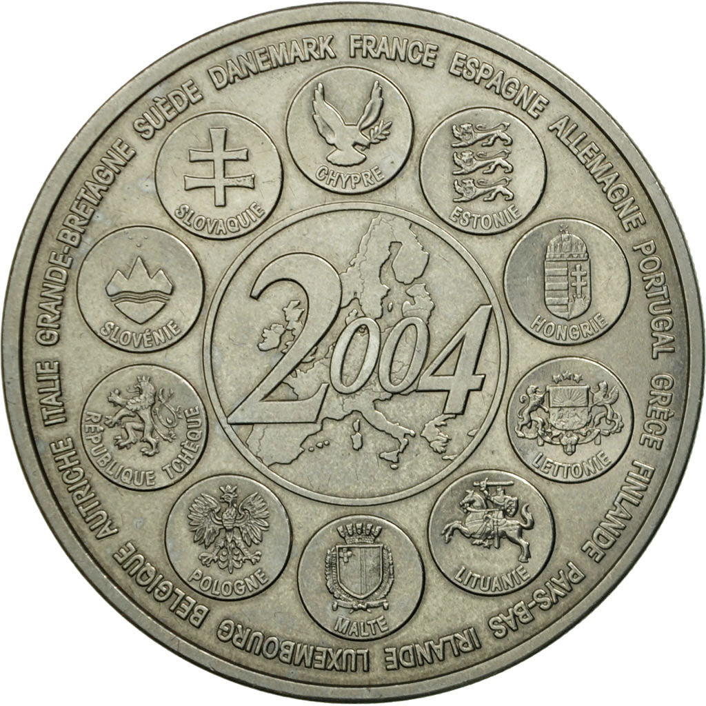France, Medal, L'Europe des XXV, Essai, 2004, MS(65-70), Copper-nickel