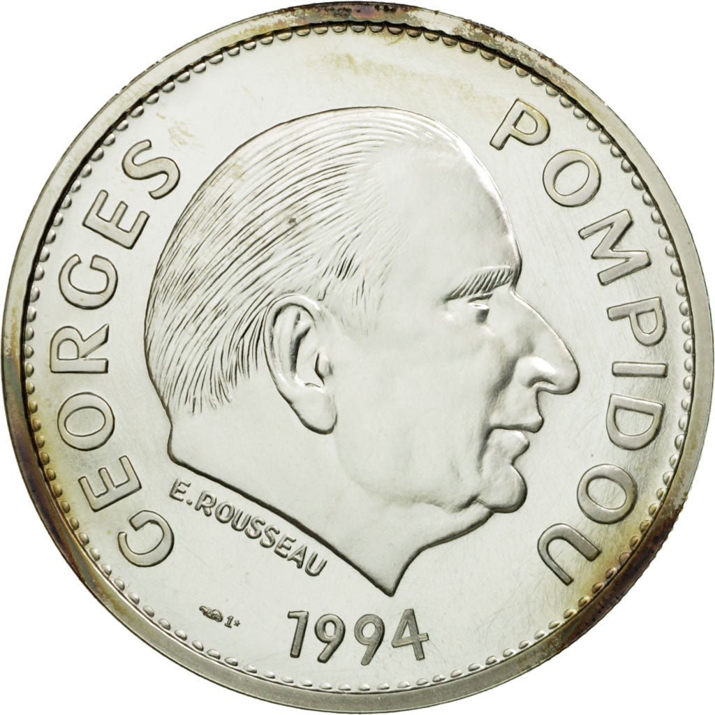 Francia, medaglia, Les Présidents de la République, Georges Pompidou