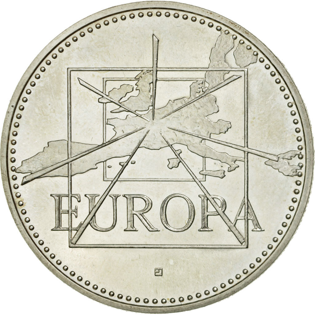 France, Medal, Ecu Europa, 1996, Jimenez, MS(65-70), Silver