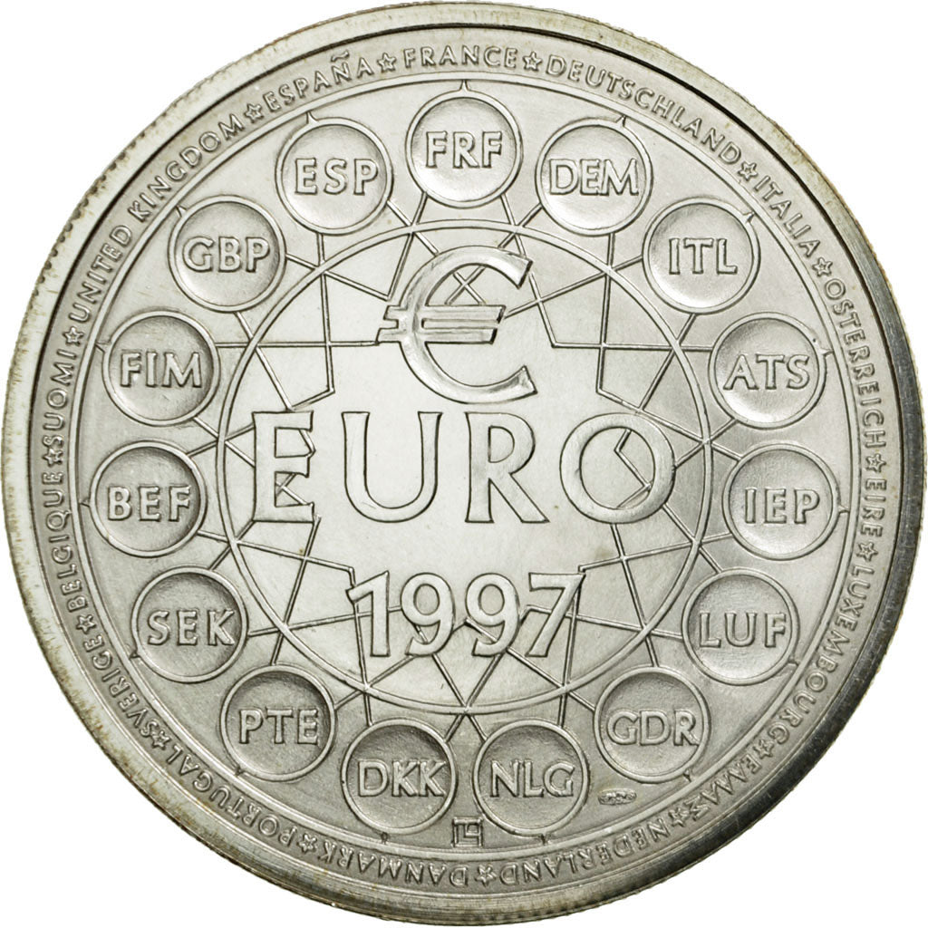 France, Médaille, Ecu Europa, 1997, Jimenez, FDC, Argent