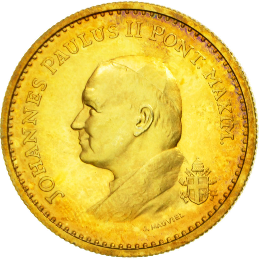 Vatican, Medal, Les Voyages de Jean-Paul II, Strasbourg, 1988, MS(65-70)