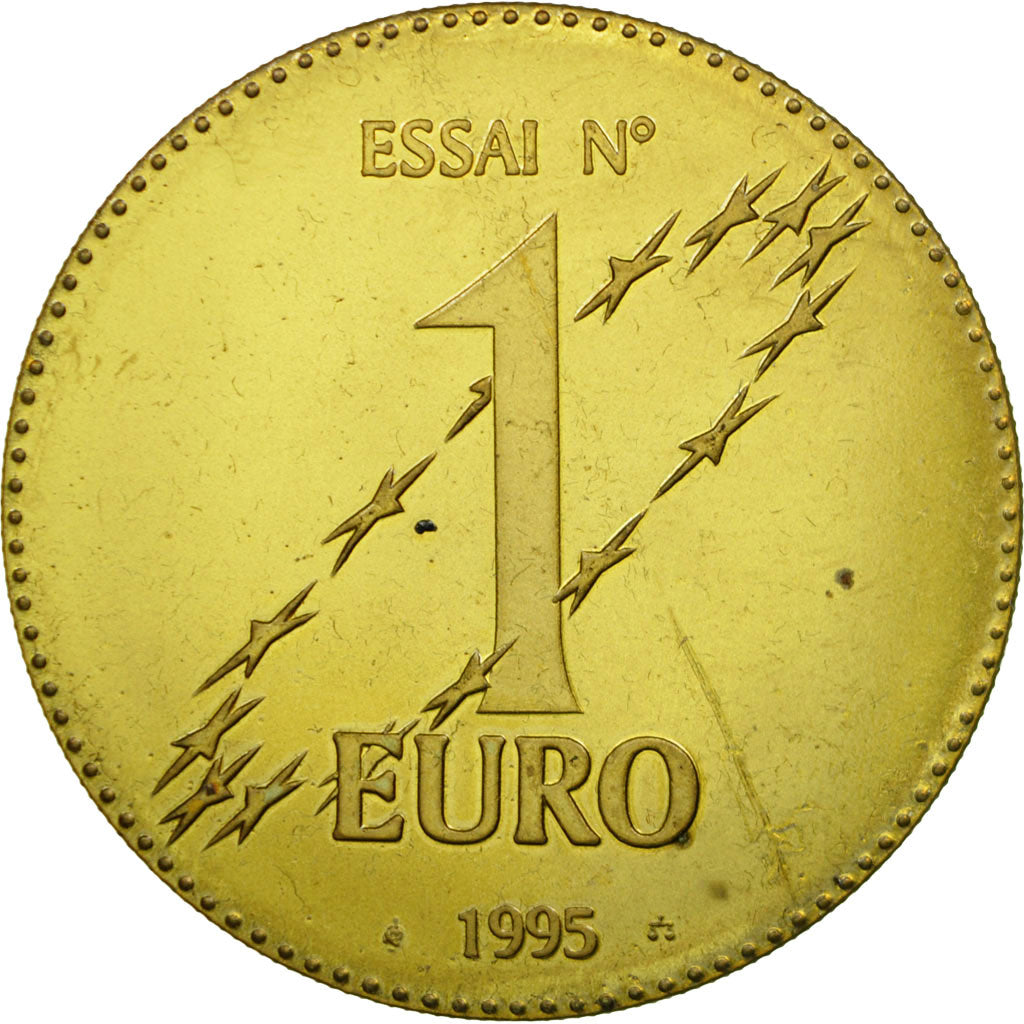 France, Medal, Europa, Essai n°1 Euro, 1995, MS(65-70), Bronze