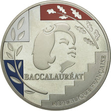 France, Medal, Baccalauréat, 2016, MS(65-70), Copper Plated Silver