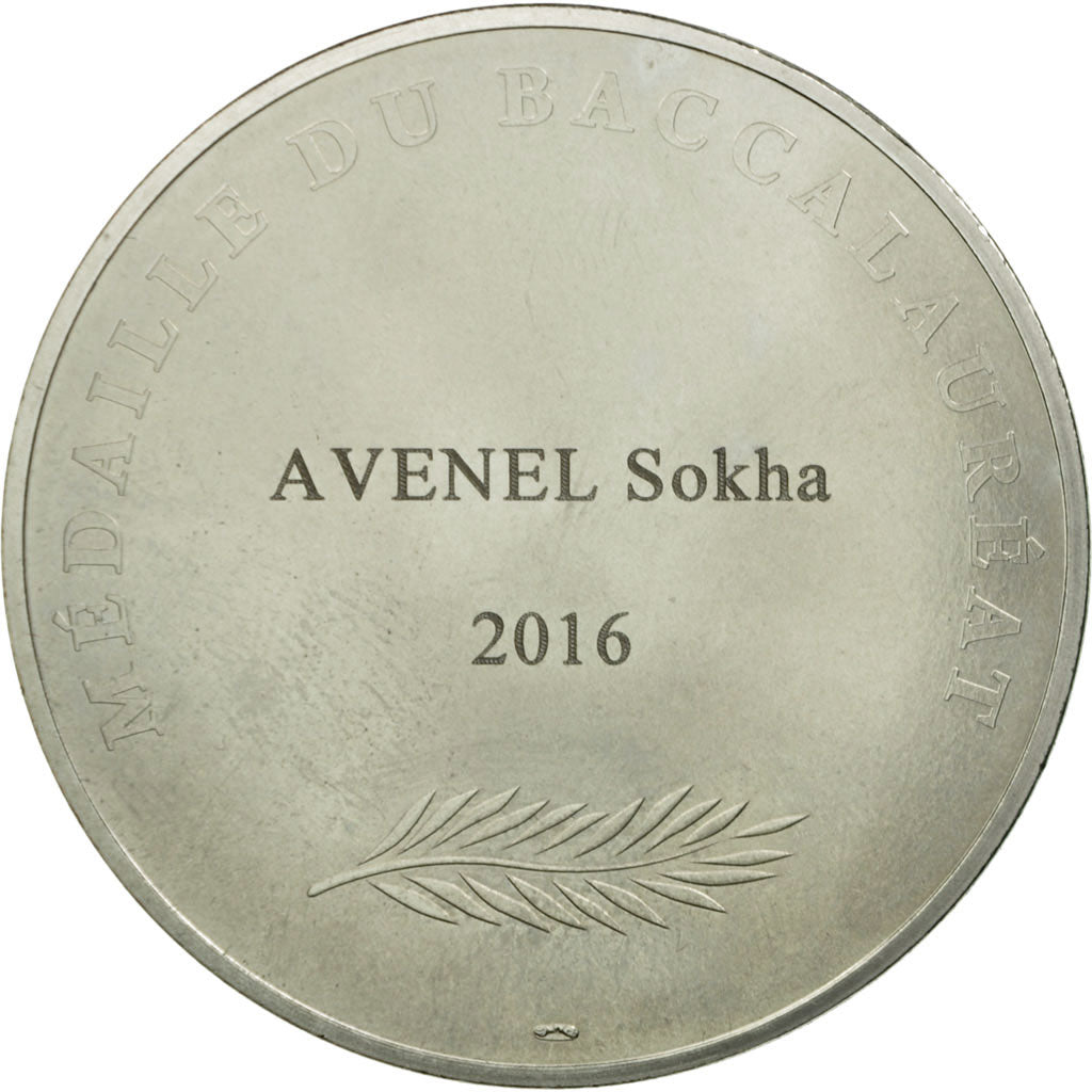 France, Medal, Baccalauréat, MS(65-70), Copper Plated Silver