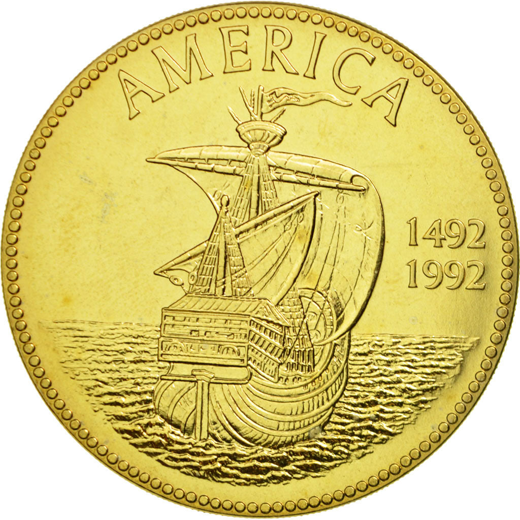 France, Medal, 500ème Anniversaire de la Découverte de l'Amérique, 1992