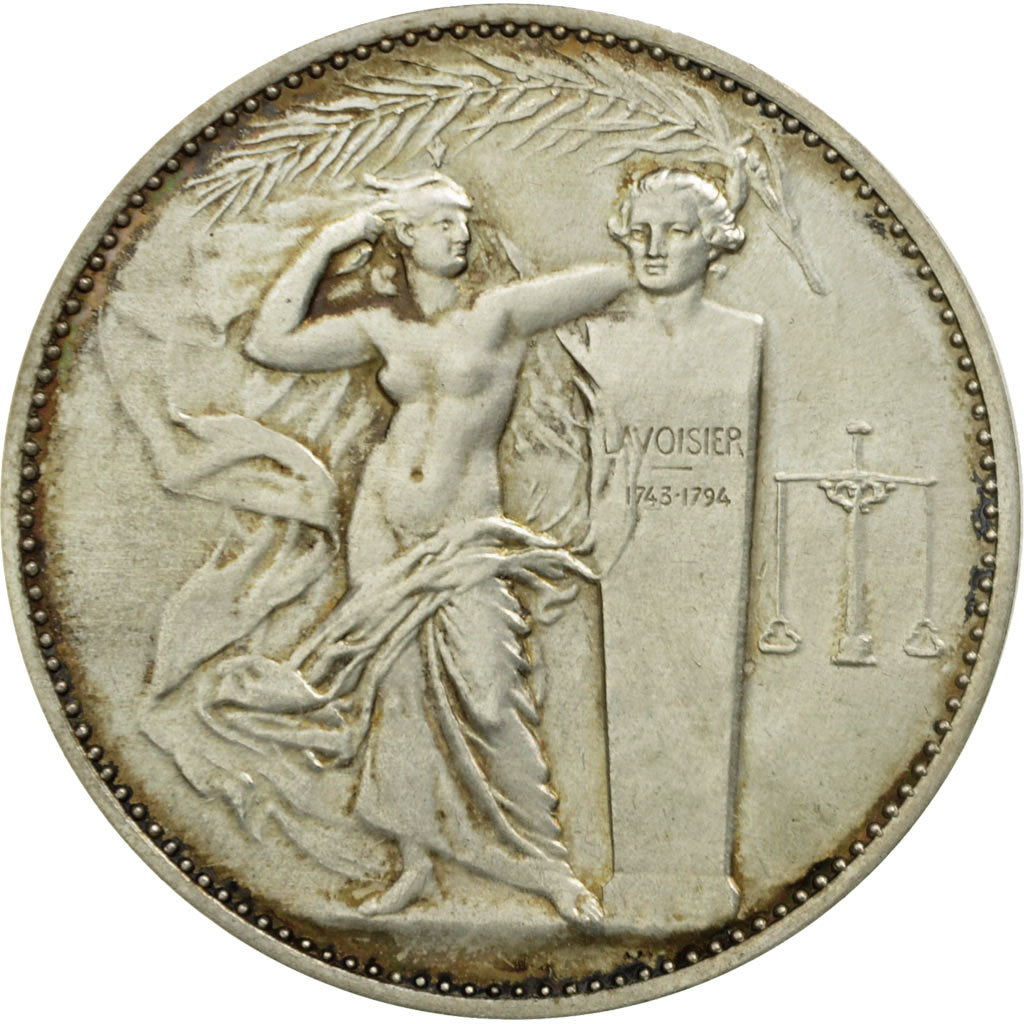 France, Médaille, Union des Industries Chimiques, 1979, SPL, Silvered bronze