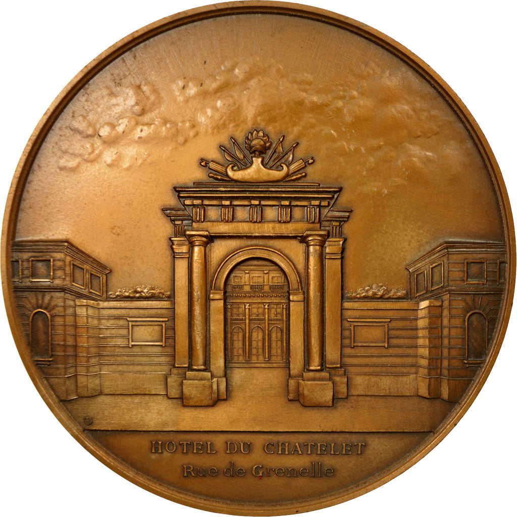 France, Médaille, Centenaire du 1er Mai, Hotel du Chatelet, 1990, SUP+, Bronze