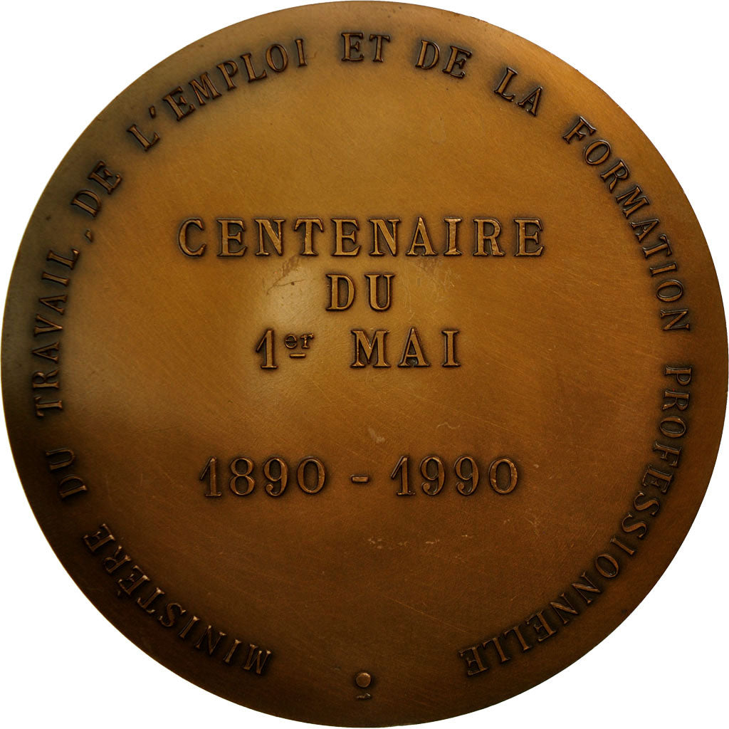 France, Médaille, Centenaire du 1er Mai, Hotel du Chatelet, 1990, SUP+, Bronze