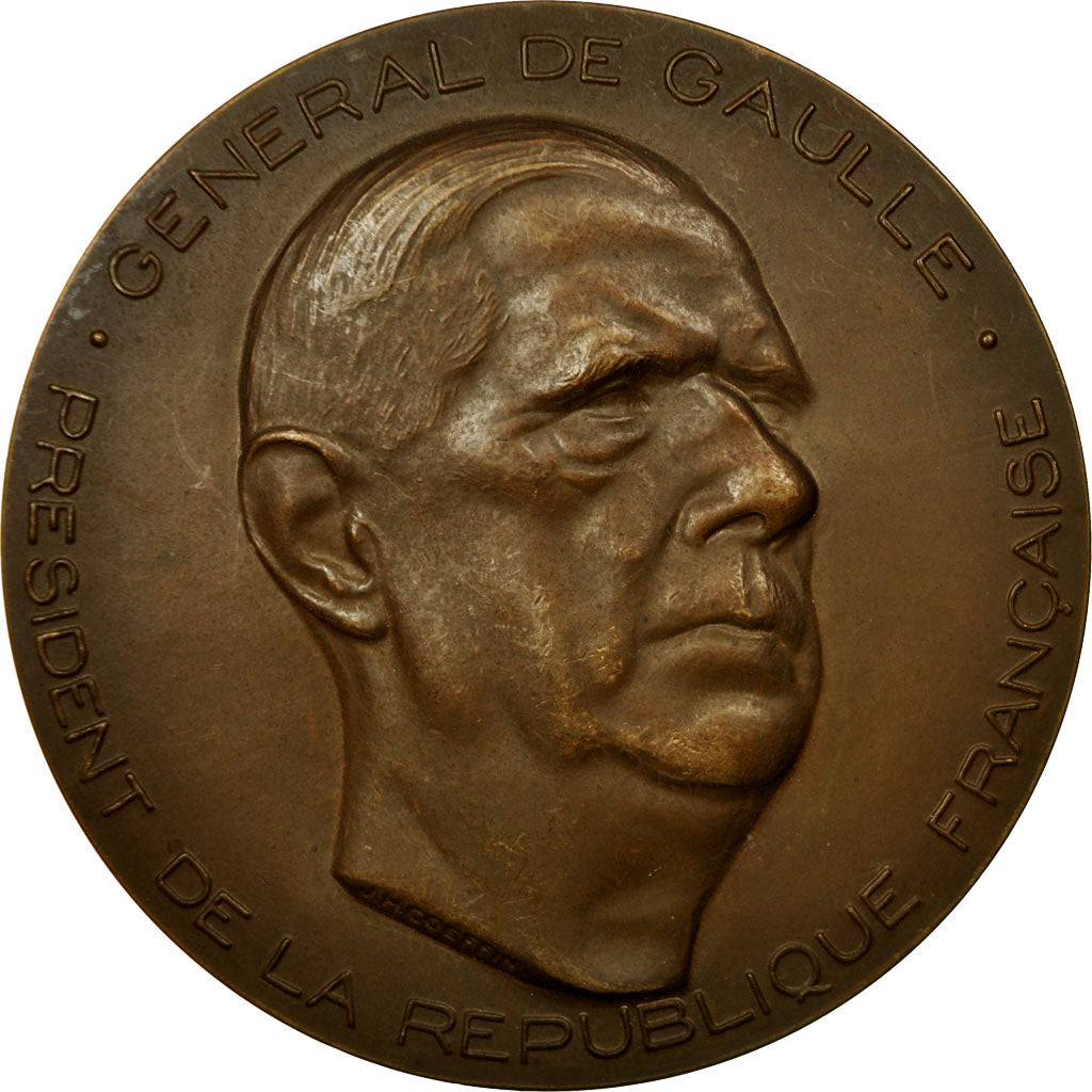 Frankreich, Medaille, Général de Gaulle, Président de la République, 1971