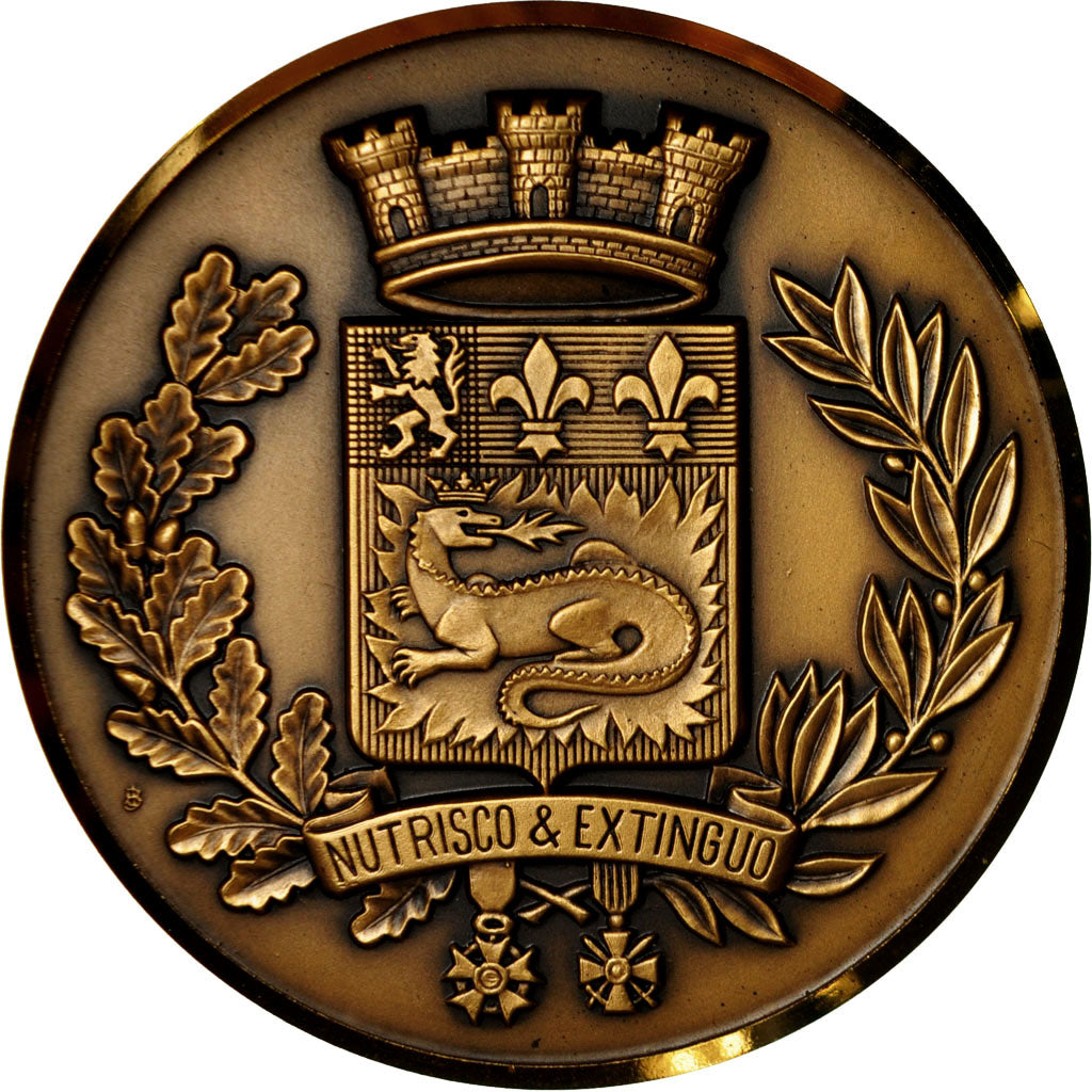 France, Médaille, Rhône-Poulenc, Le Havre, 1987, J. Balme, SPL+, Bronze
