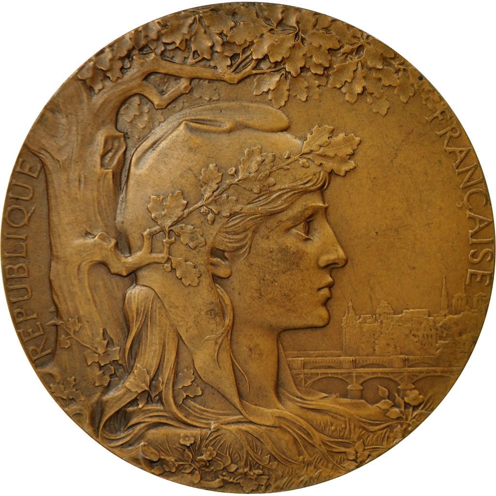 France, Medal, Exposition Universelle Internationale de 1900, Paris, Chaplain