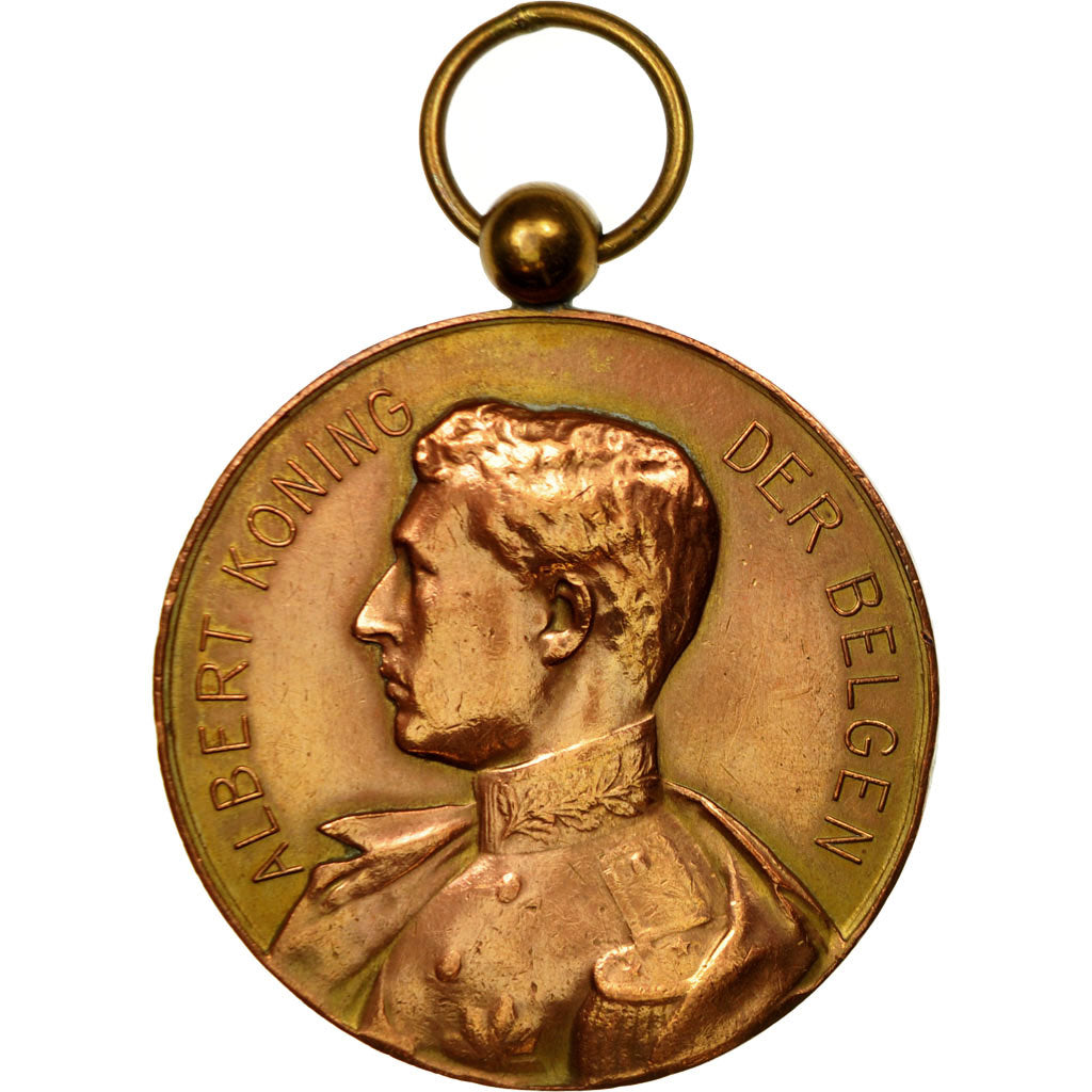 Belgium, Medal, Albert, Roi des Belges, Seveneeken, 1926, AU(50-53), Copper
