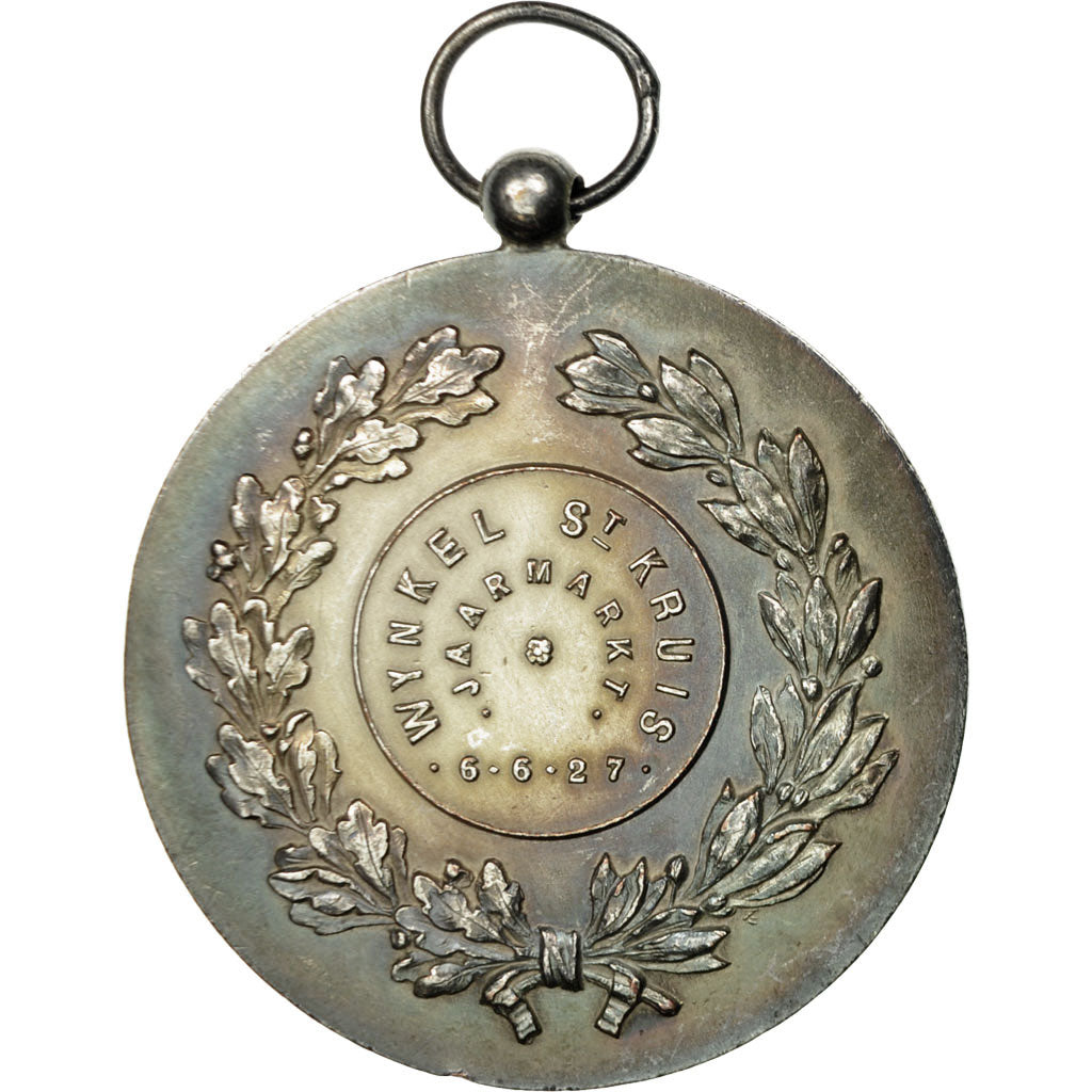 Belgium, Medal, Wynkel St Kruis, 1927, MS(60-62), Silvered bronze