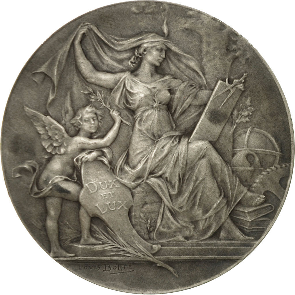 France, Médaille, A la SCience, Société Industrielle de Rouen, 1913, Bottée