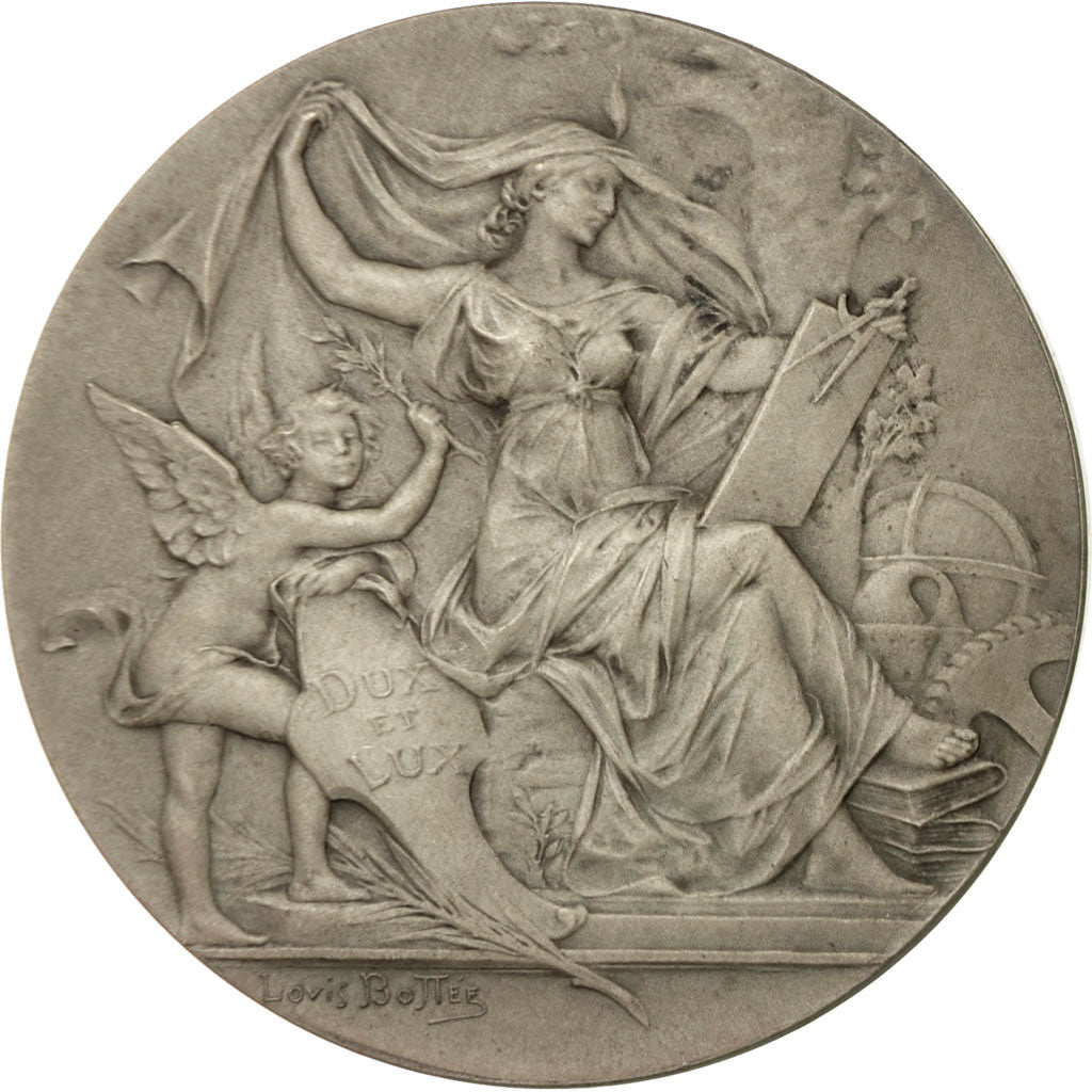 France, Medal, A la SCience, Société Industrielle de Rouen, 1910, Bottée
