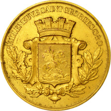 Francia, medaglia, Ville de Villeneuve-Saint-Georges, BB, Bronzo dorato