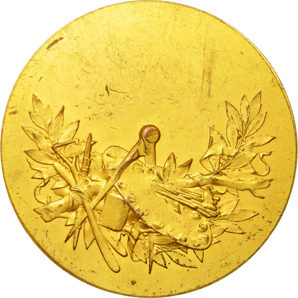 Francia, medaglia, Ville de Villeneuve-Saint-Georges, BB, Bronzo dorato