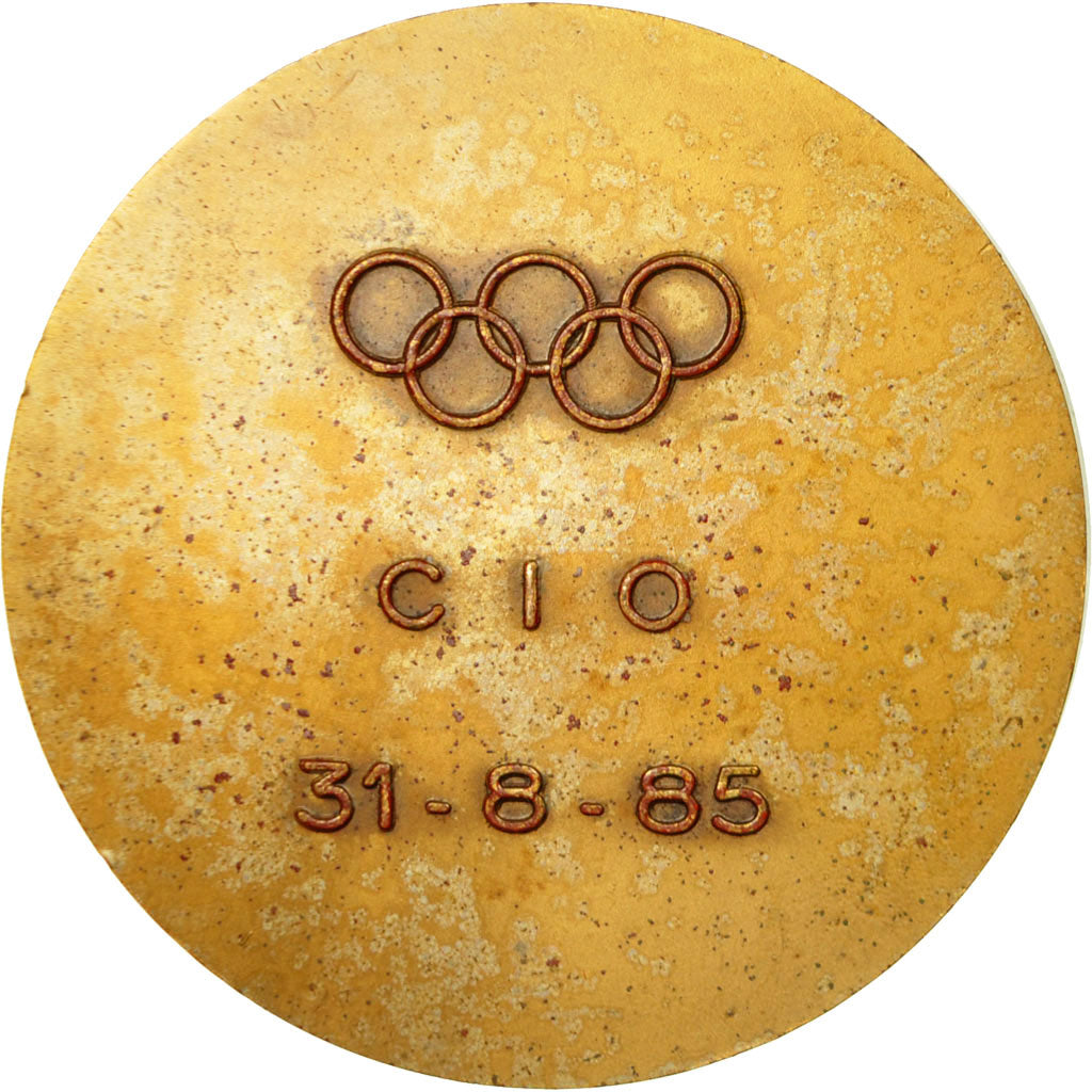 Frankrijk, Medaille, C.I.O, Souvenir Pierre de Coubertin, Bolbec, 1985, ZF