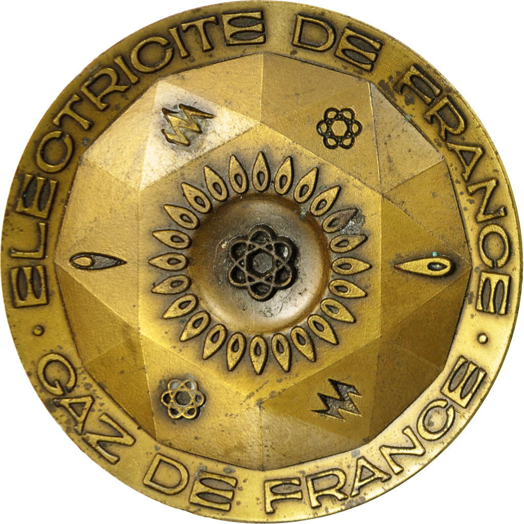 Francja, Medal, Électricité de France et gaz de France, AU(50-53), Bronze
