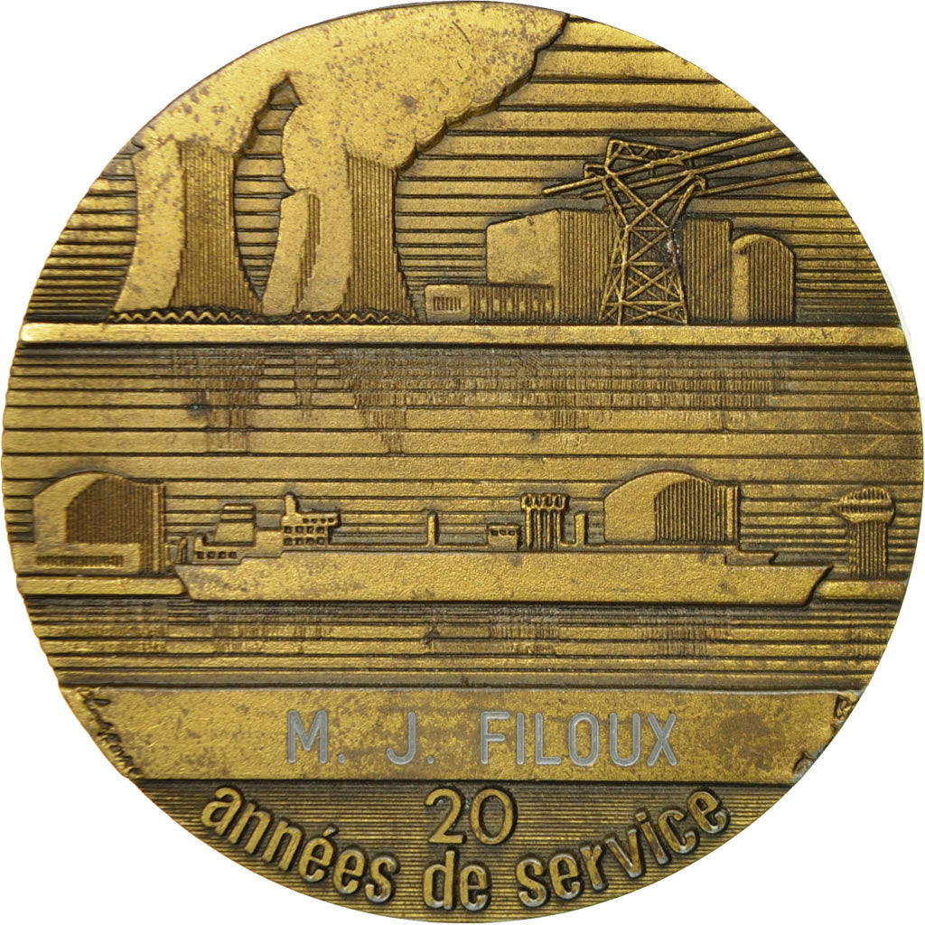 Francja, Medal, Électricité de France et gaz de France, AU(50-53), Bronze