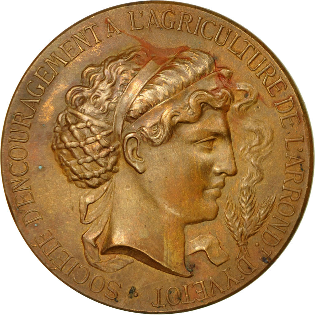 Francia, medalla, Société d'Encouragement à l'Agriculture d'Yvetot, EBC