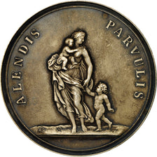 France, Medal, Protection de l'Enfance, Dubois.H, MS(60-62), Silvered bronze