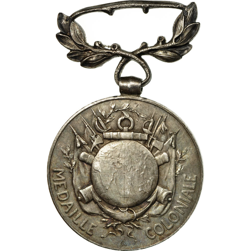 France, Médaille Coloniale, Medal, Very Good Quality, Lemaire, Silver, 30