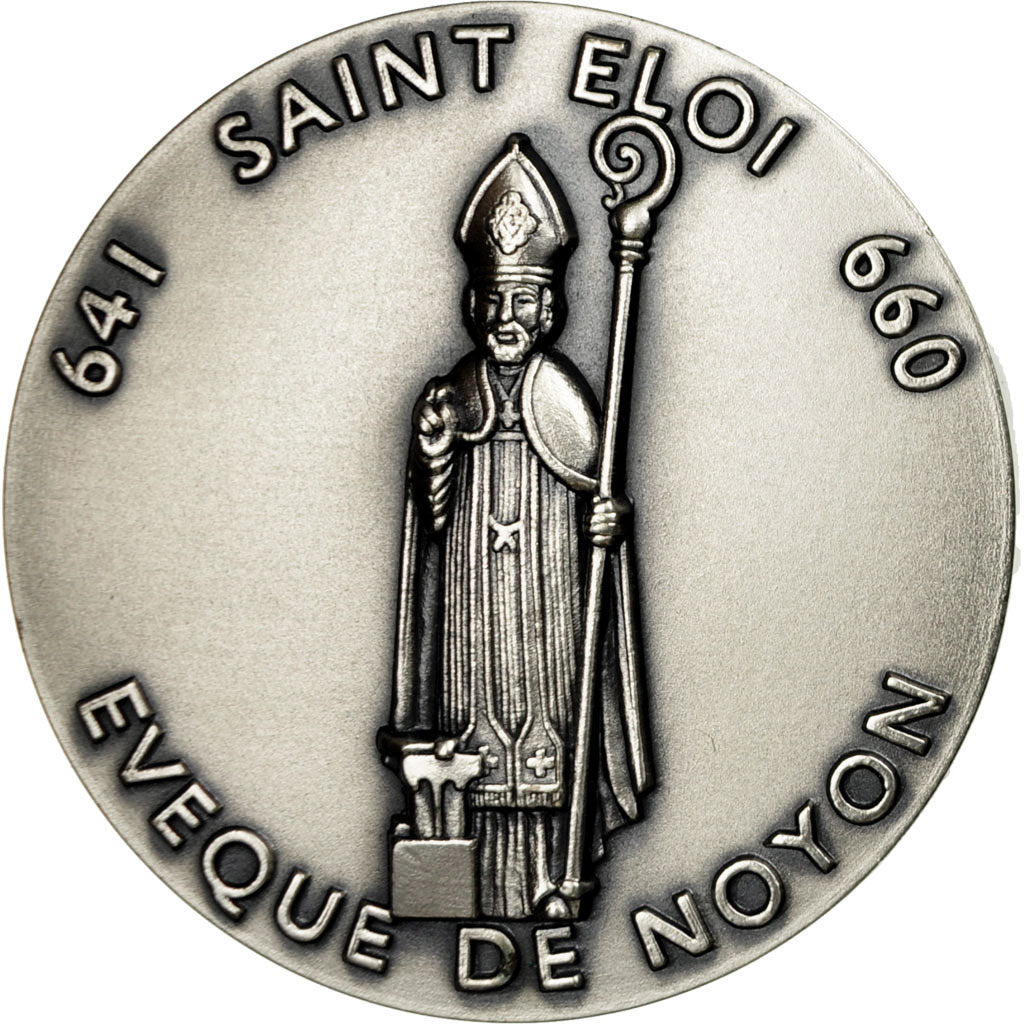 France, Médaille, Cathédrale de Noyon, Saint Eloi, Pichard, SPL+, Silvered